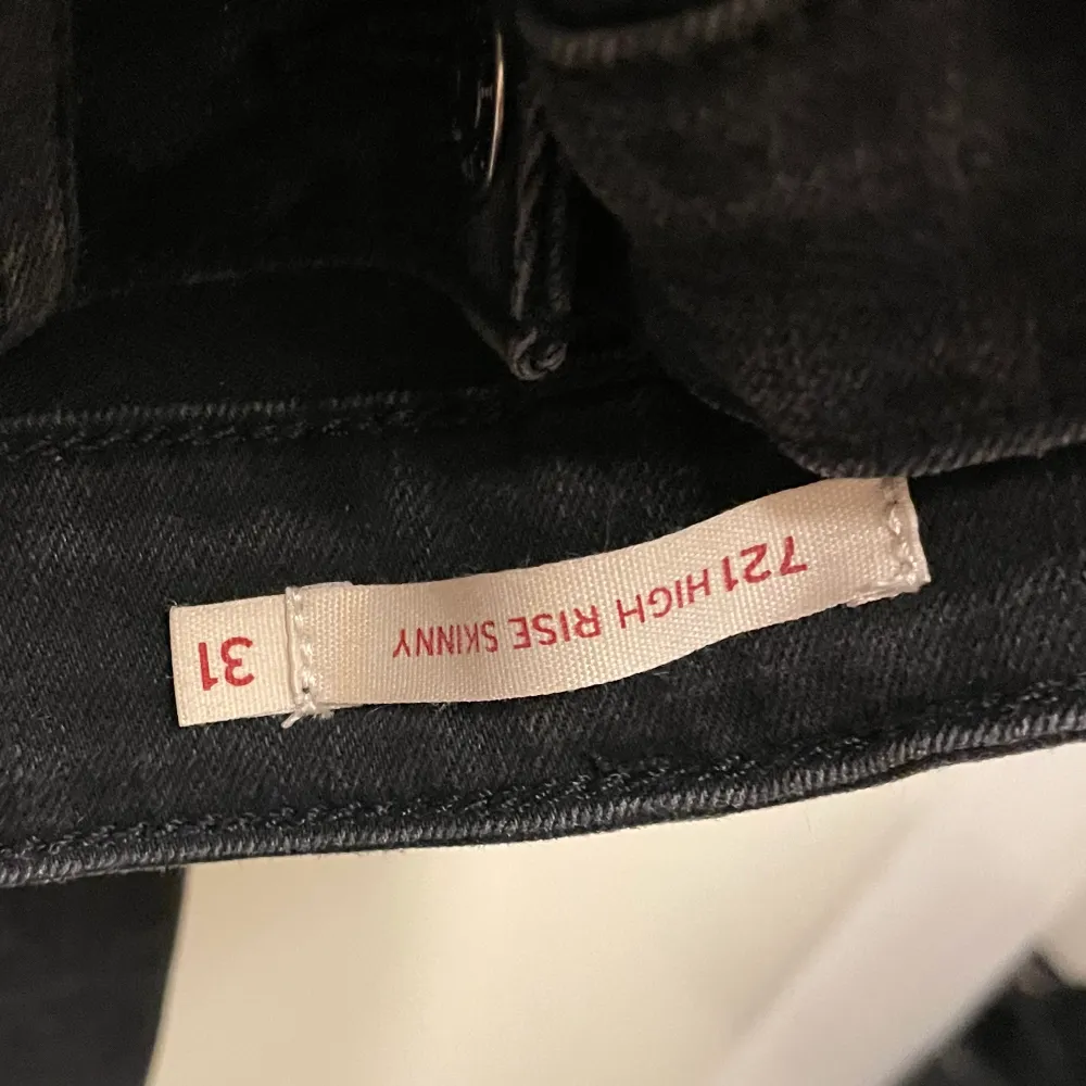 Svarta Levi's jeans. High Rise Skinny 31.. Jeans & Byxor.