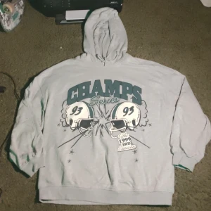 Loosefit hoodie från hm orginalpris 249 kr - Använt ett par gånger, och den har lite färgstänk på vänstra ärmen men annars är den i top skick