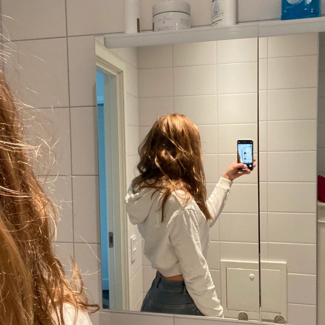 Croppad hoodie strl S/M - 91