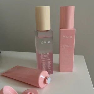 Caia hudvård - Säljer alla tre produkterna, cleansing creamen och tonern är oöppnade, eye makeup remover är testad en gång!  Köparen står för frakten!  Ni får gärna ge eget pris förslag!