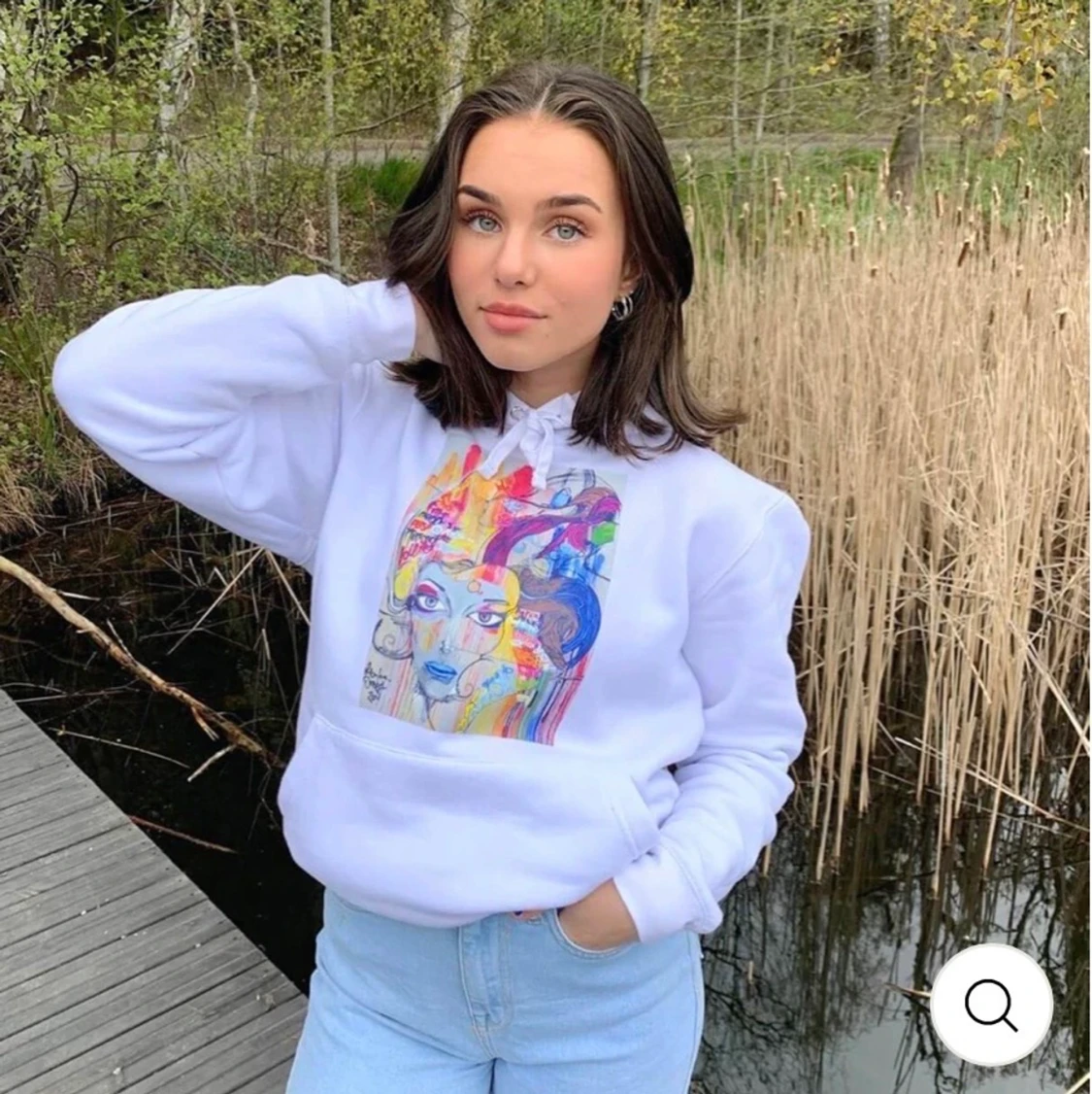 The cool elephant hoodie ”painted women”