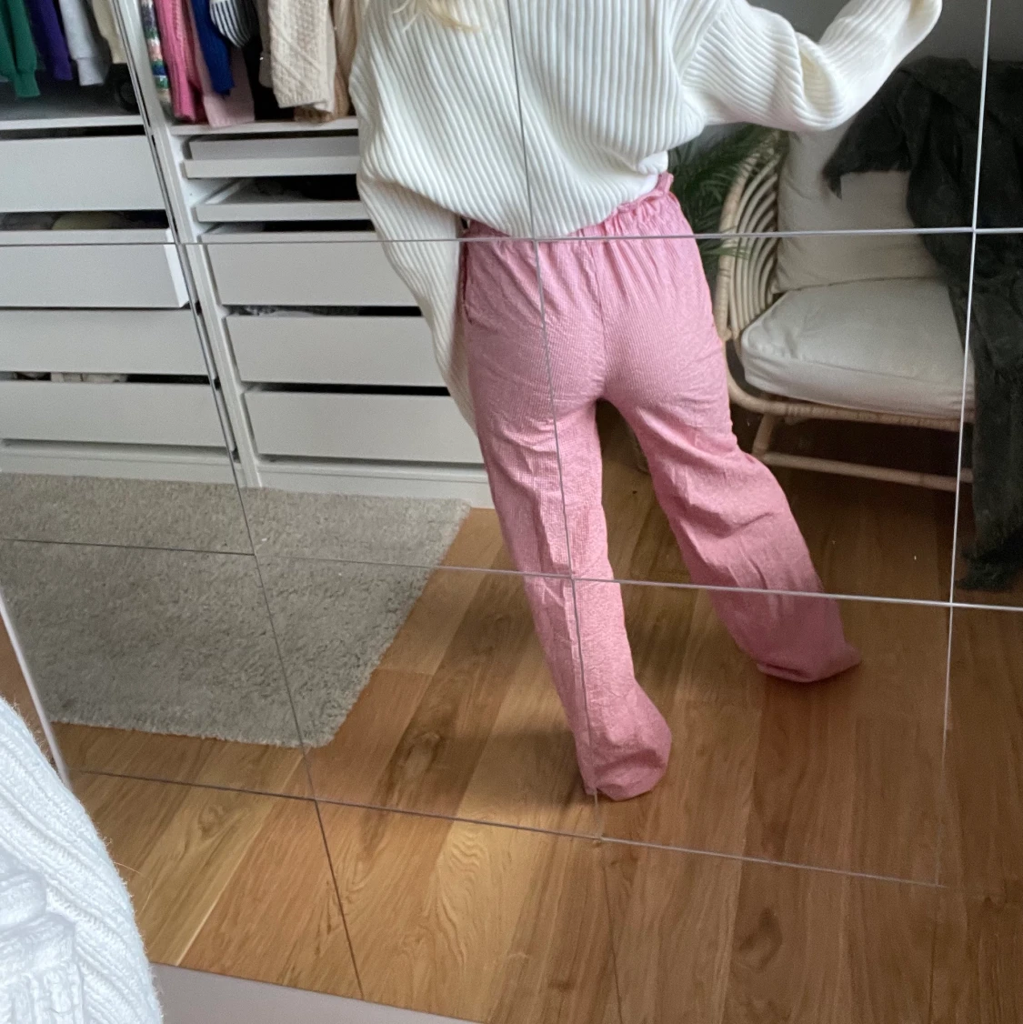 Rödrutiga byxor  - 91