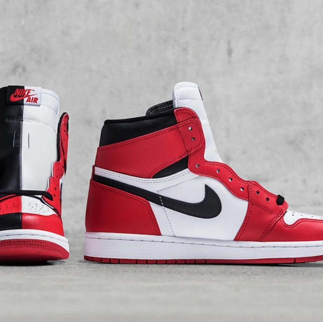 röda air Jordan 1  - 90