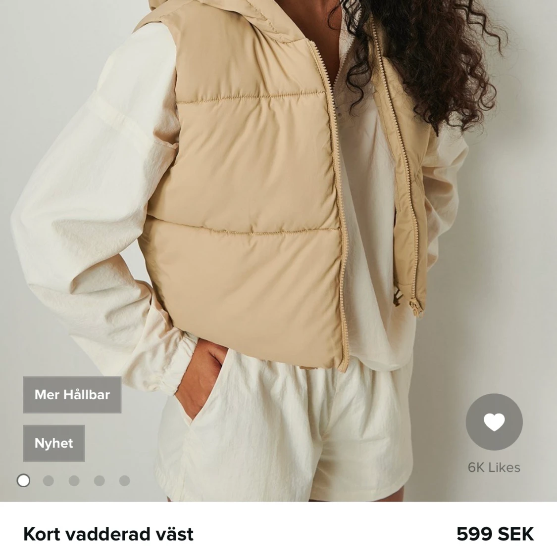 Beige väst NAKD - 91