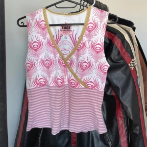 Linne - Rosa mönstrad