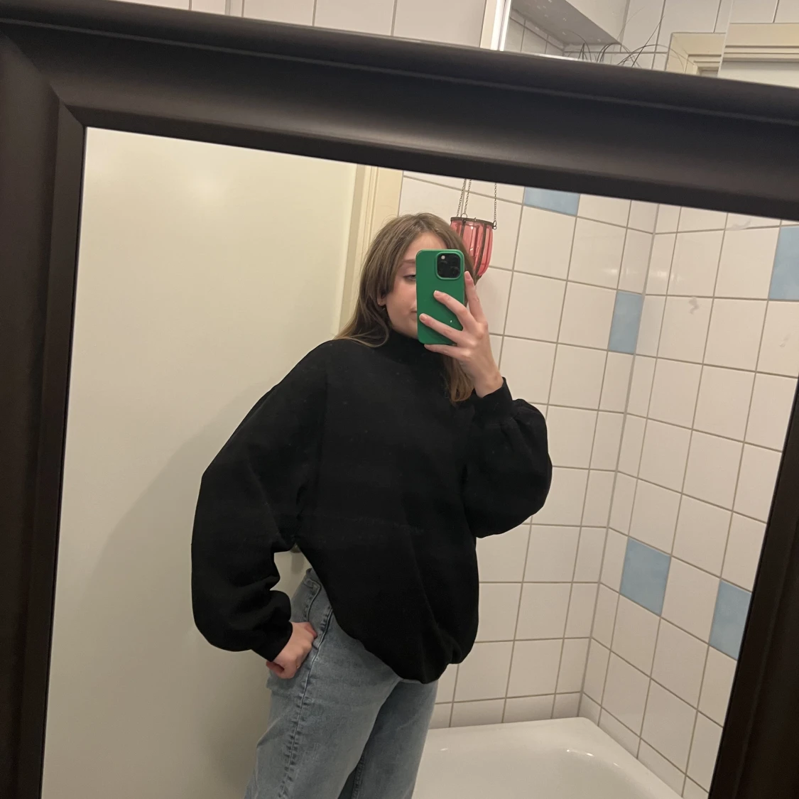 Oversized turtleneck tröja