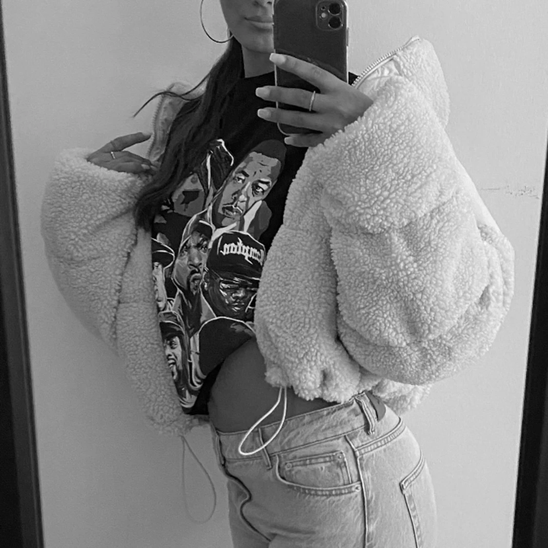 H&M+ vadderad teddyjacka  - 91