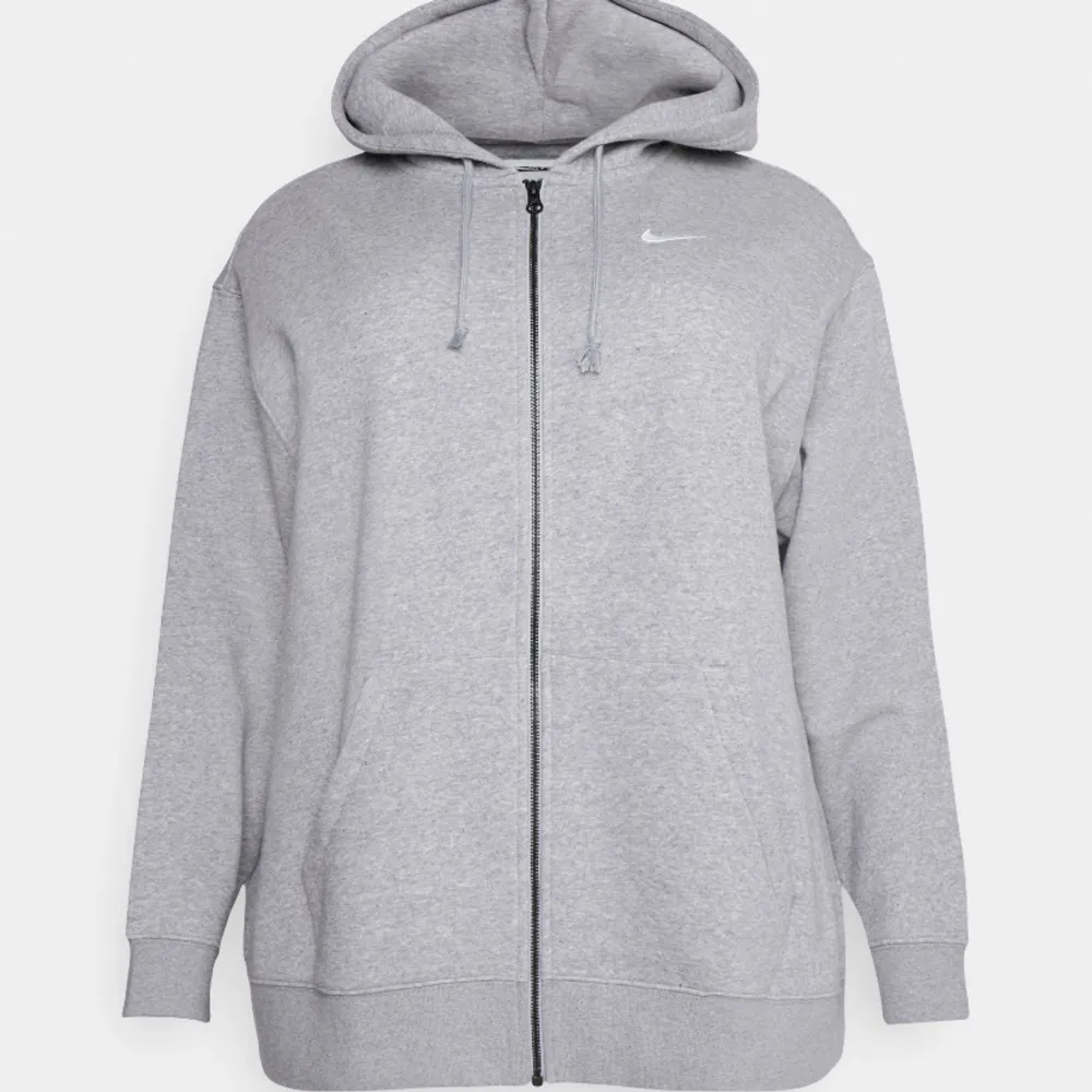 En grå Nike hoodie med dragkedja. Storlek XXL. . Tröjor & Koftor.