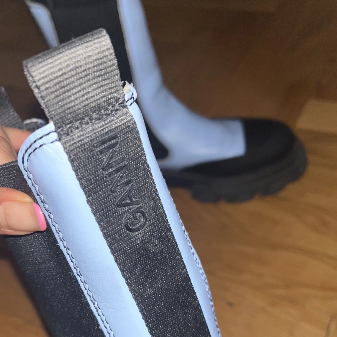 Baby blue GANNI Chelsea Boots - 90