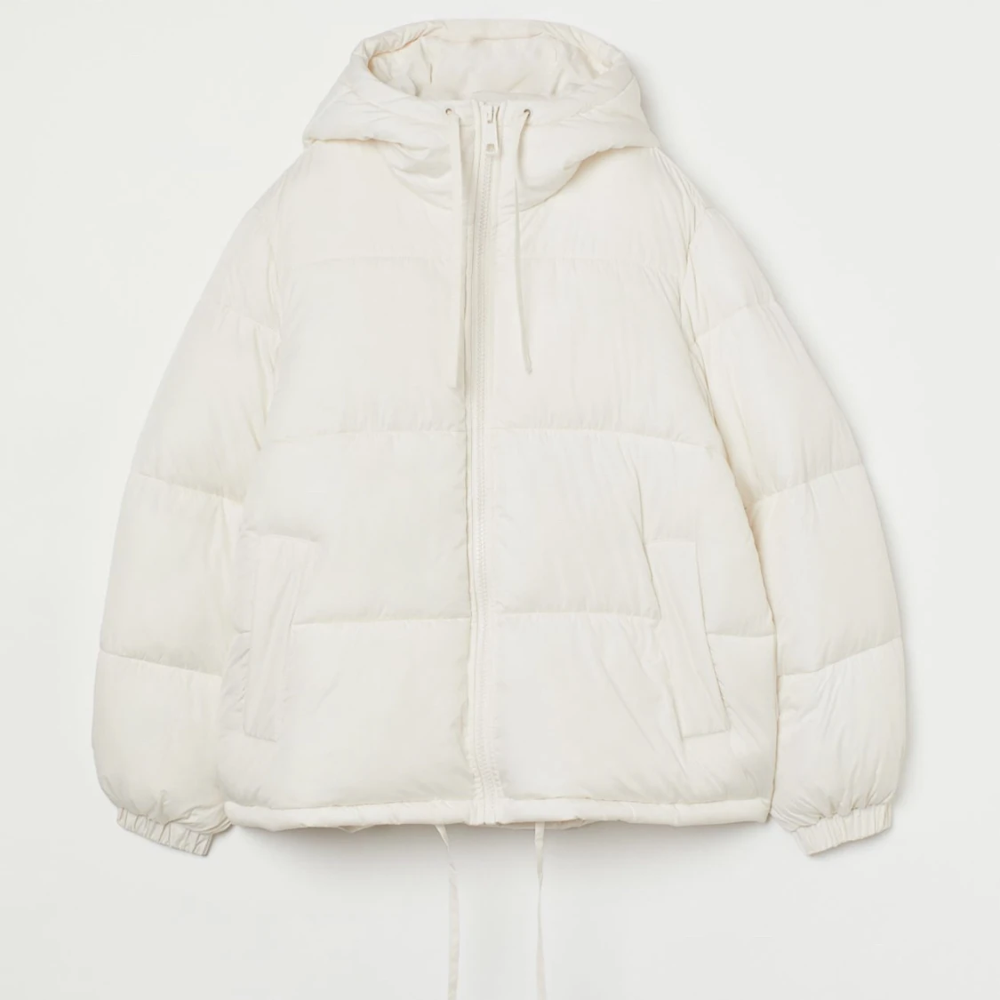 Vit puffer jacka från H&M