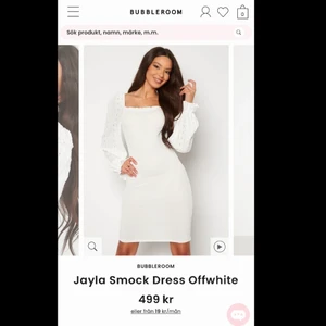 Vit klänning - Vit klänning från bubbelroom med lapp kvar i storlek L 🌸🌸  300kr
