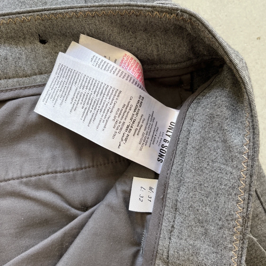 Kostymbyxor, storlek W31 L32 - 91