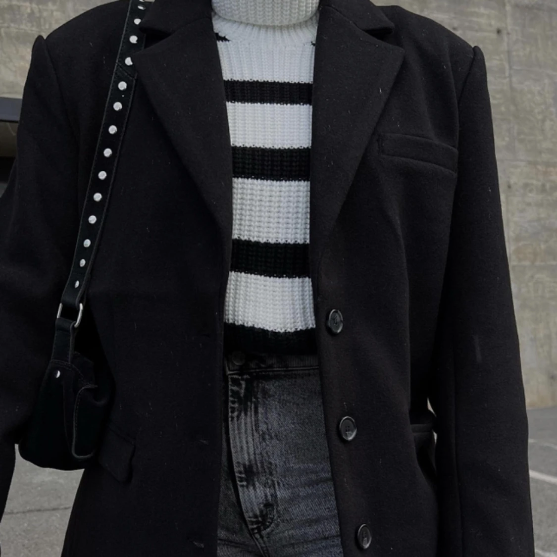 Oversized warm blazer  - 90