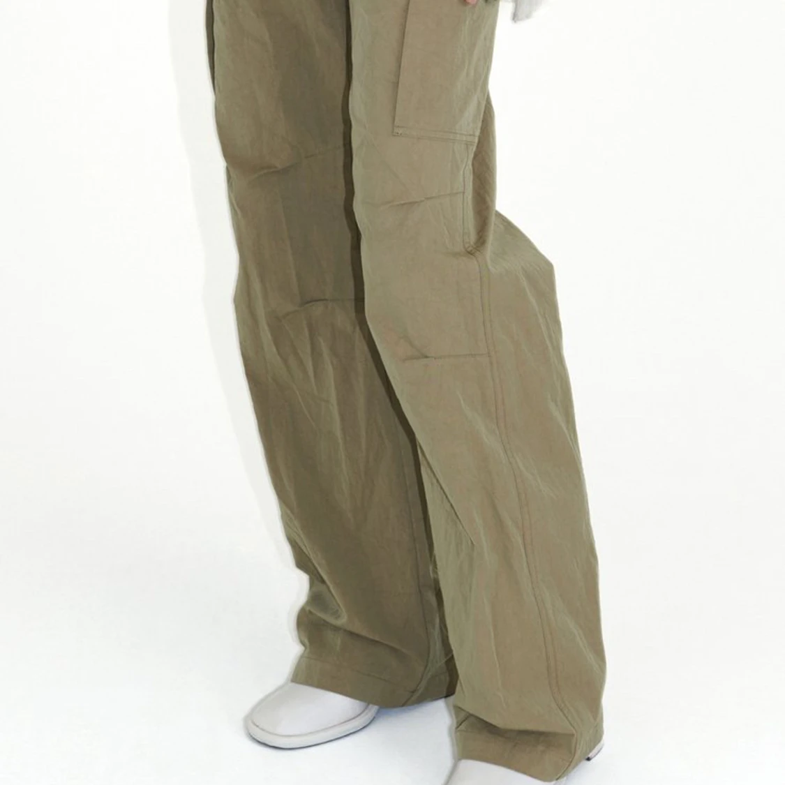PARACHUTE TROUSER Army Green High Twist Solaro
