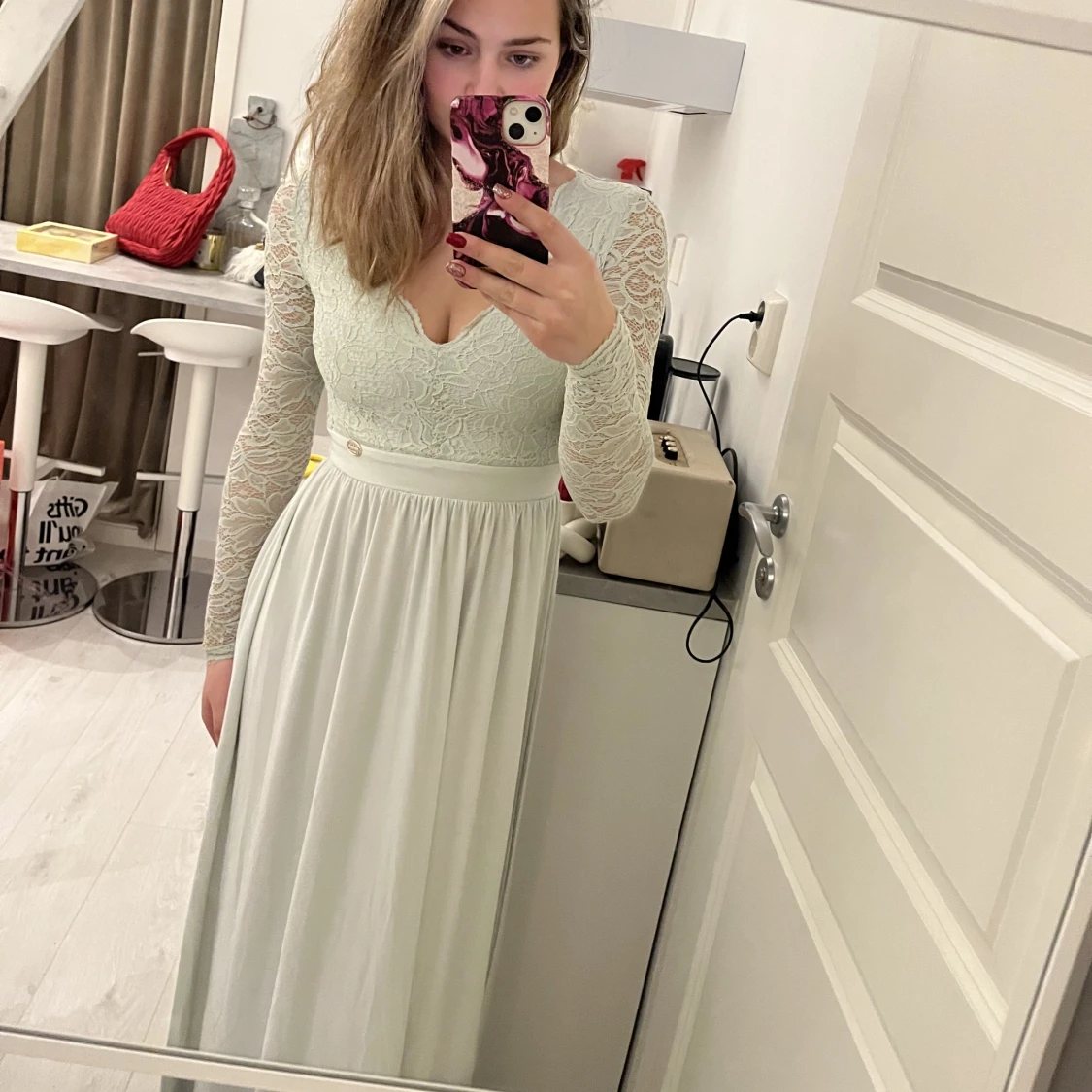 Balklänning ljusblå  - 90