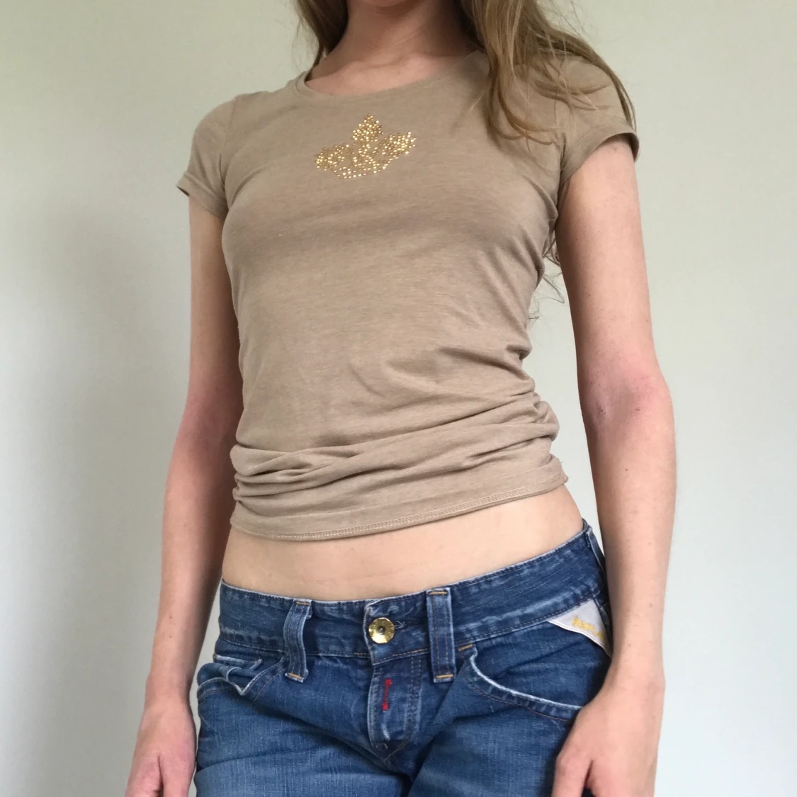 Rhinestone topp - 90