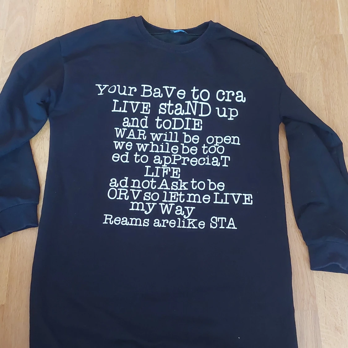 Svart tröja känning, storlek S/M