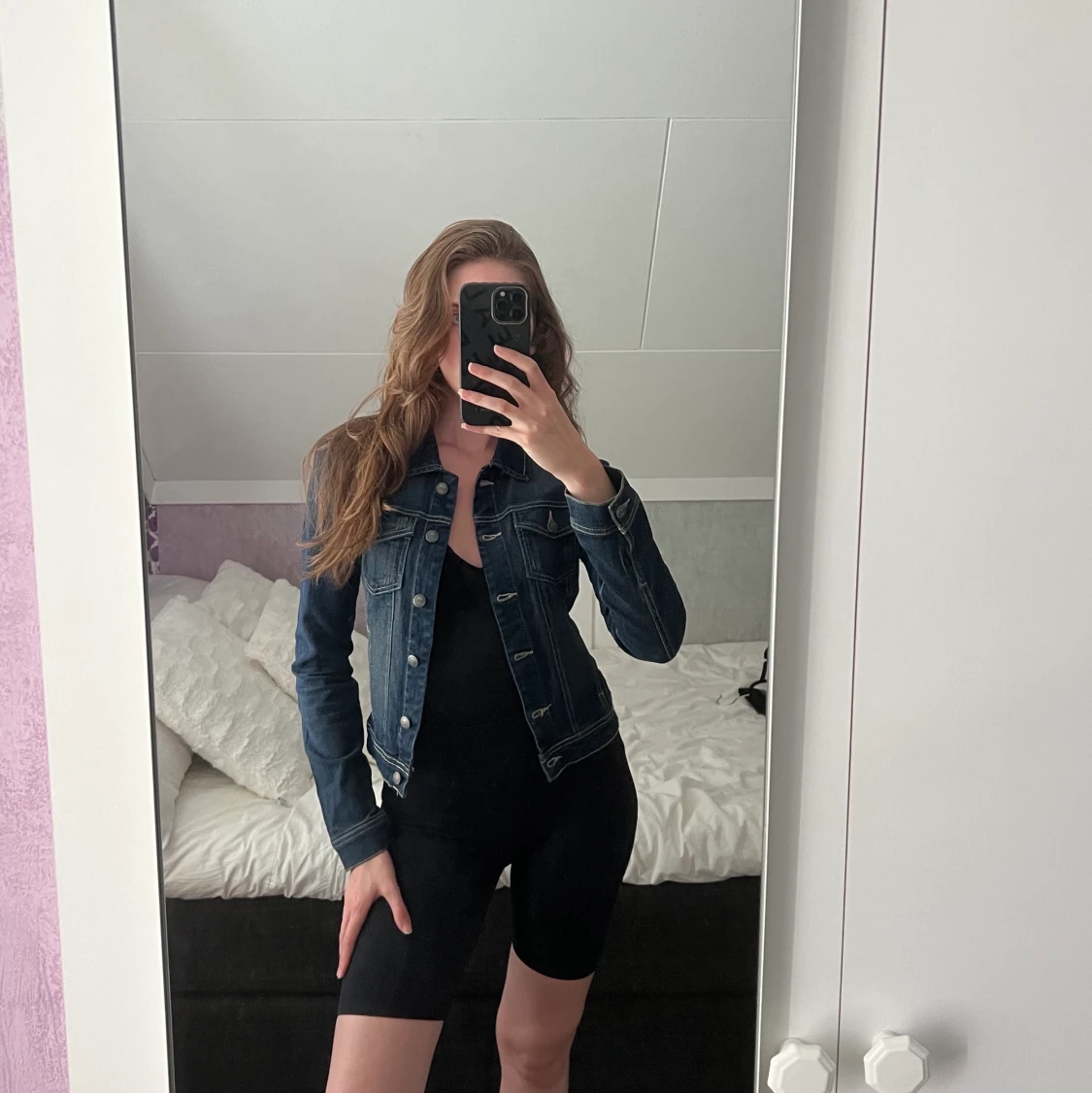 ONLY | Mörkblå jeansjacka - 91