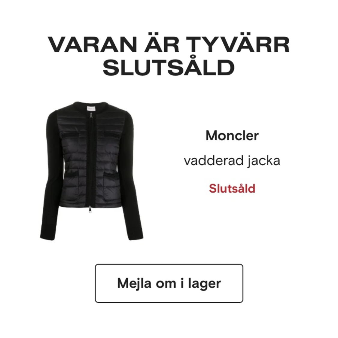 Moncler jacka