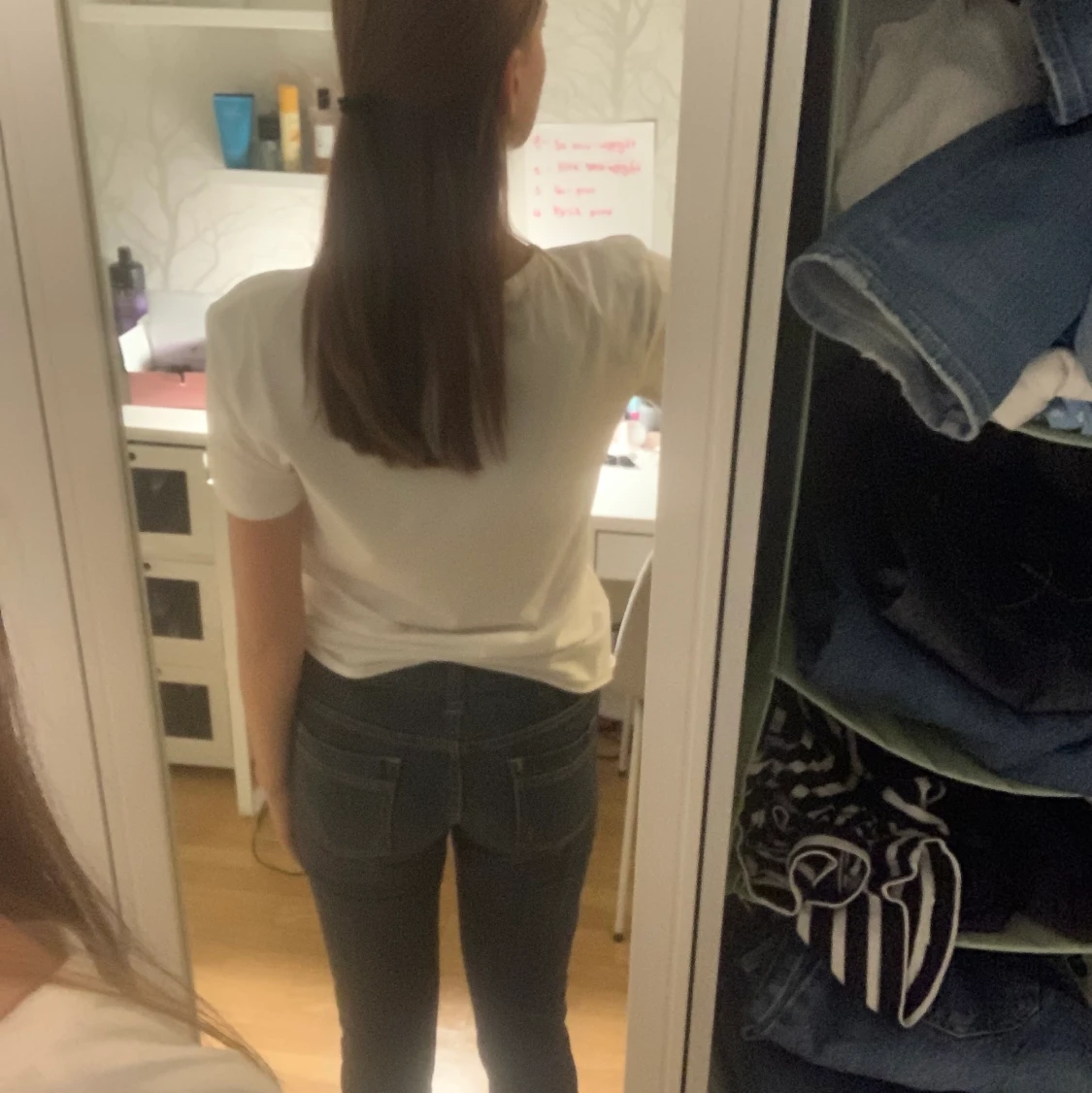 Långa lågmidjade jeans  - 90