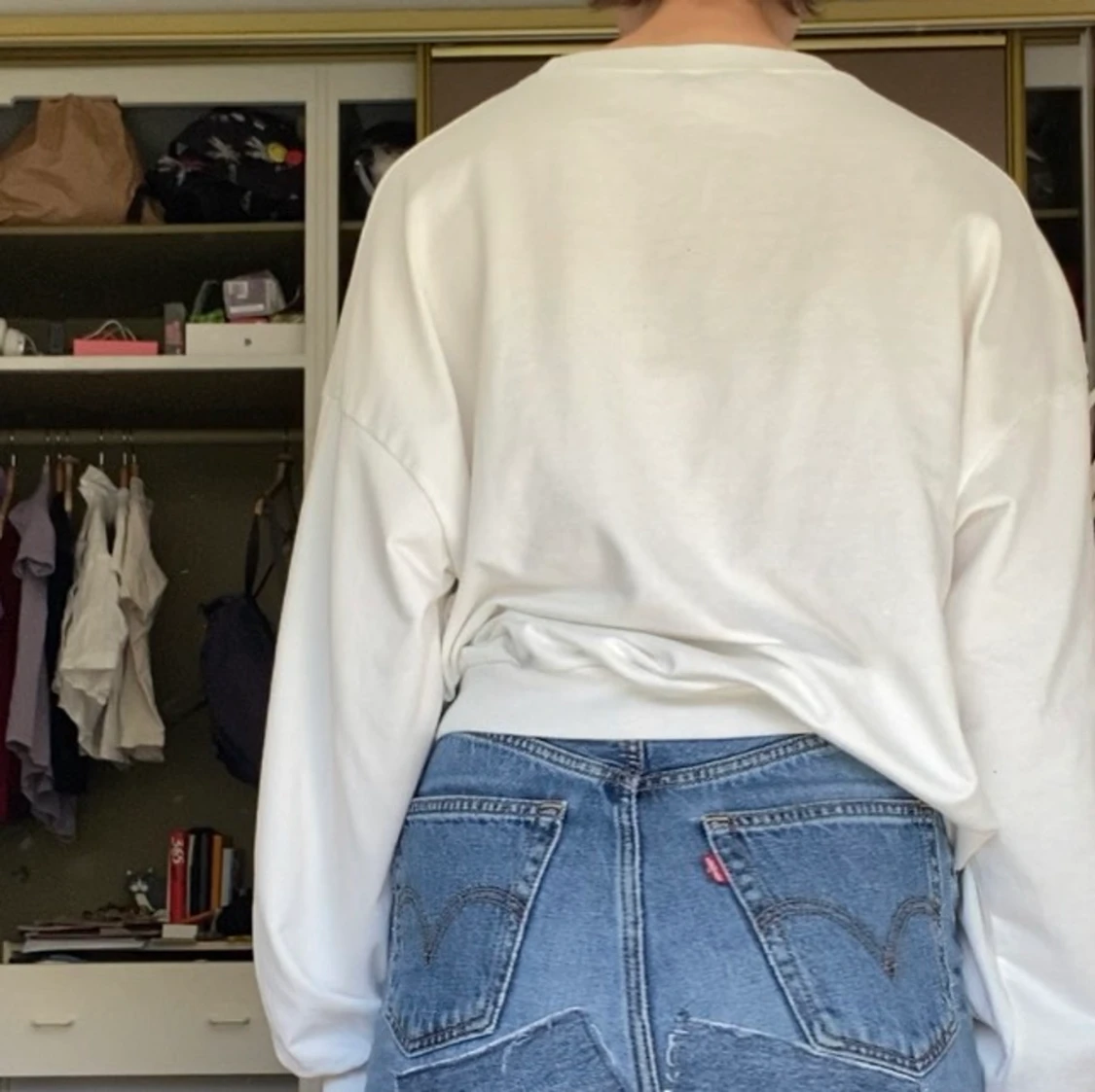 Vit sweatshirt  - 90