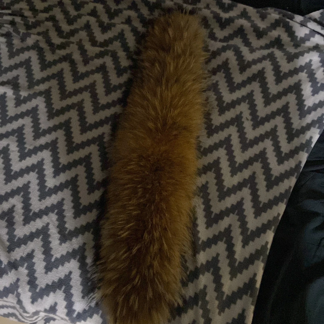 Äkta päls krage med knappar - 90