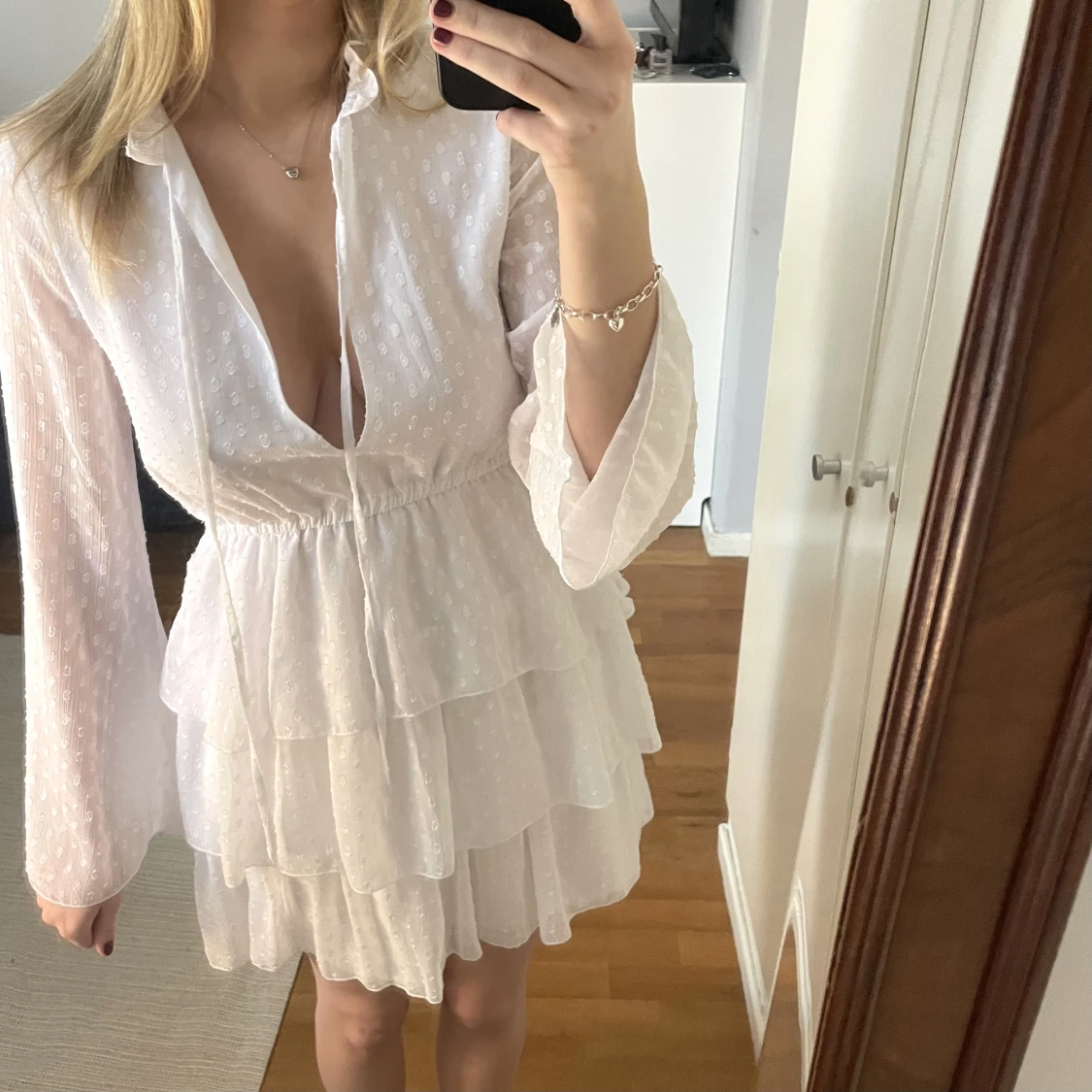 Vit klänning  - 90