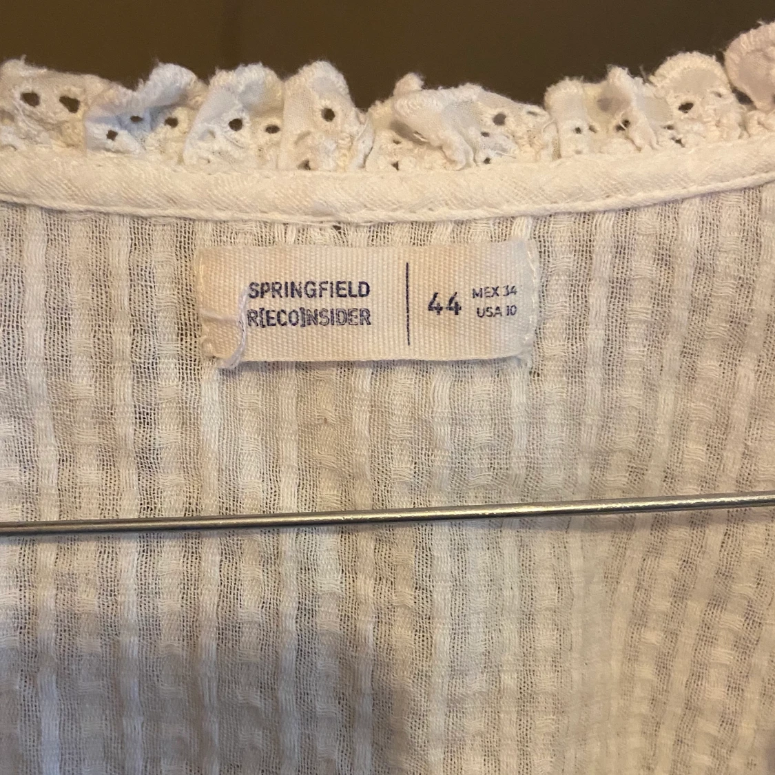 Söt vit topp/blus - 90