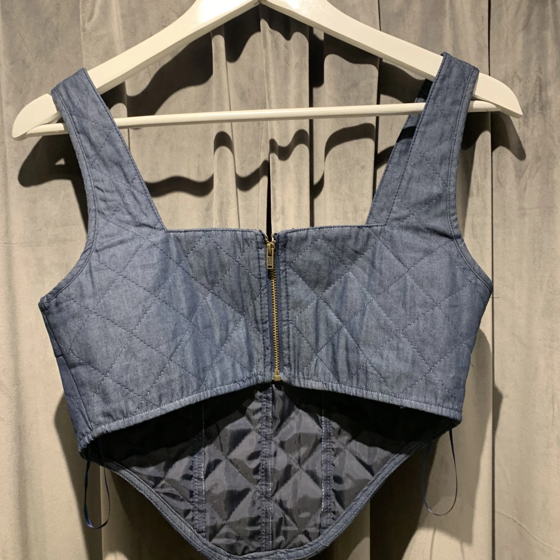 Korettopp i jeans, Nyskick - 90