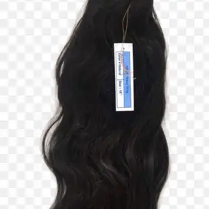Löshår utan klipps där du kan sy på egna klipps håret är in30cm längd svart färg 4 rader ganska fylligt passar en tjej som vill ha kort och fylligt löshår 