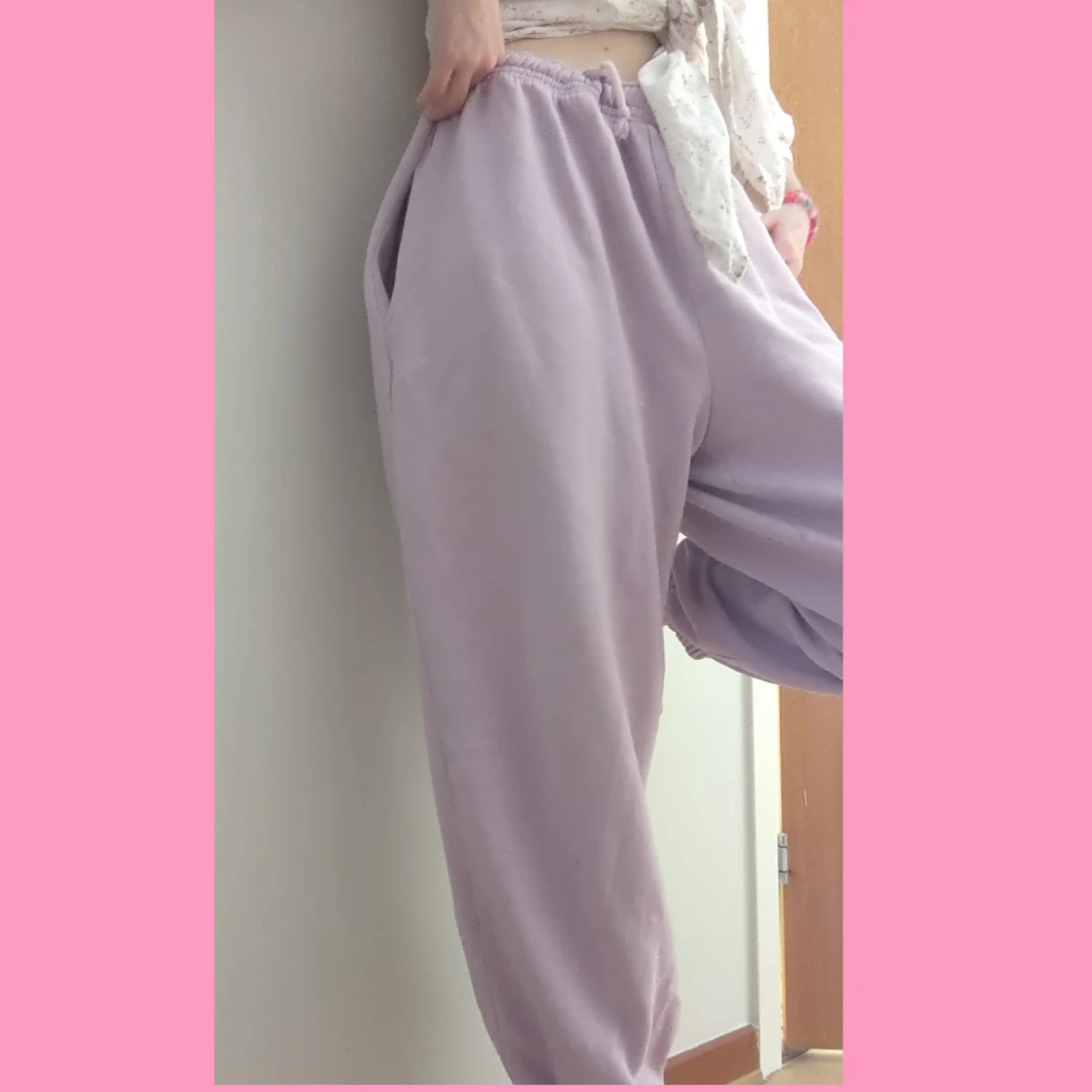 Large ljus lila H&M mjukisbyxor