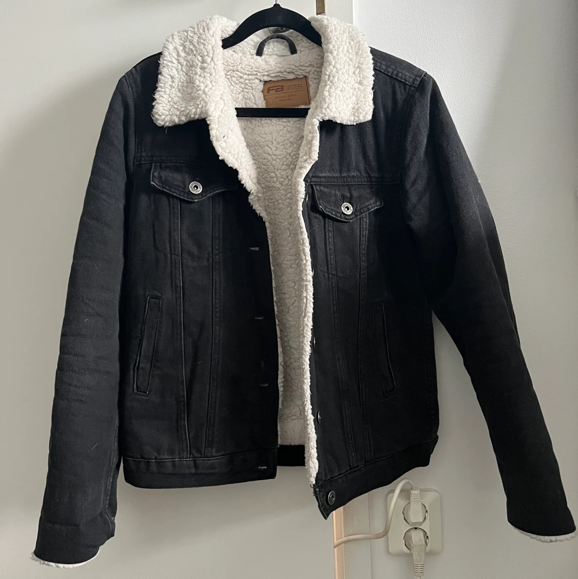 Jeansjacka med foder 