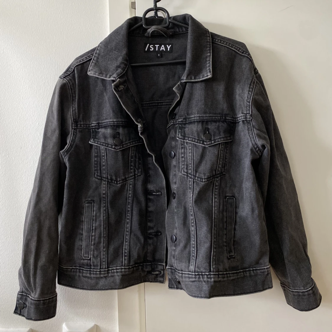 Mörkgrå Jeansjacka