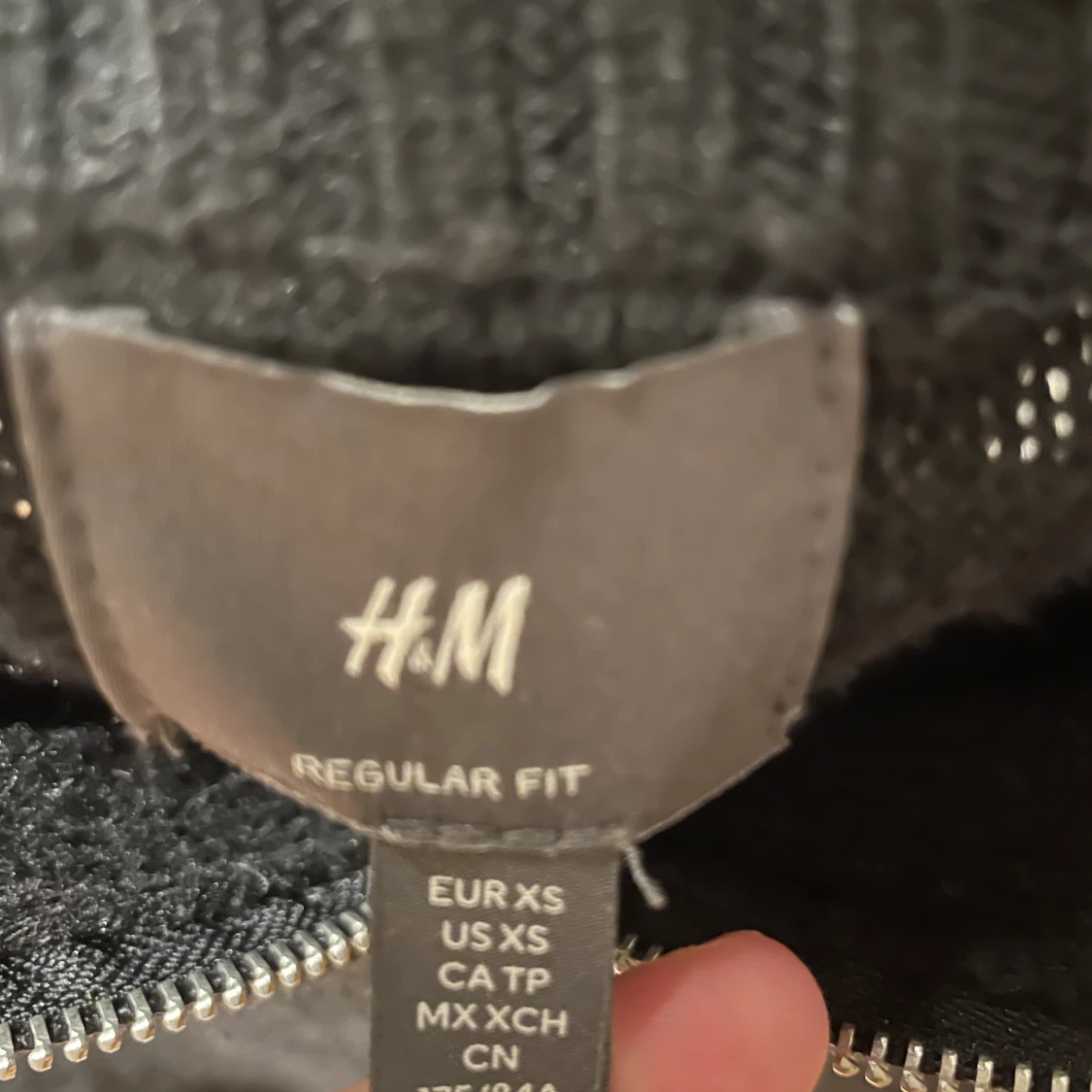 Stickad half zip - 90