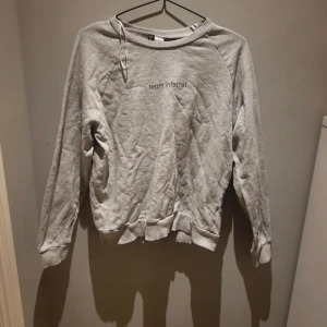 Grå tröja  - En grå tröja från H&M i storlek L. Lite använd och har några lösa trådar, annars är den i bra skick. 