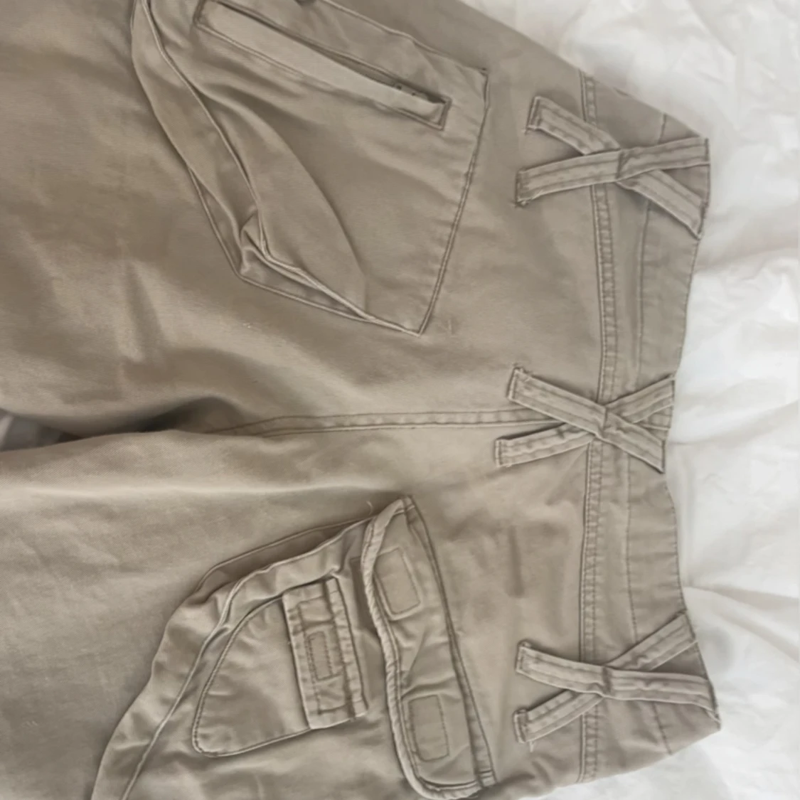 lågmidjade cargobyxor - 90