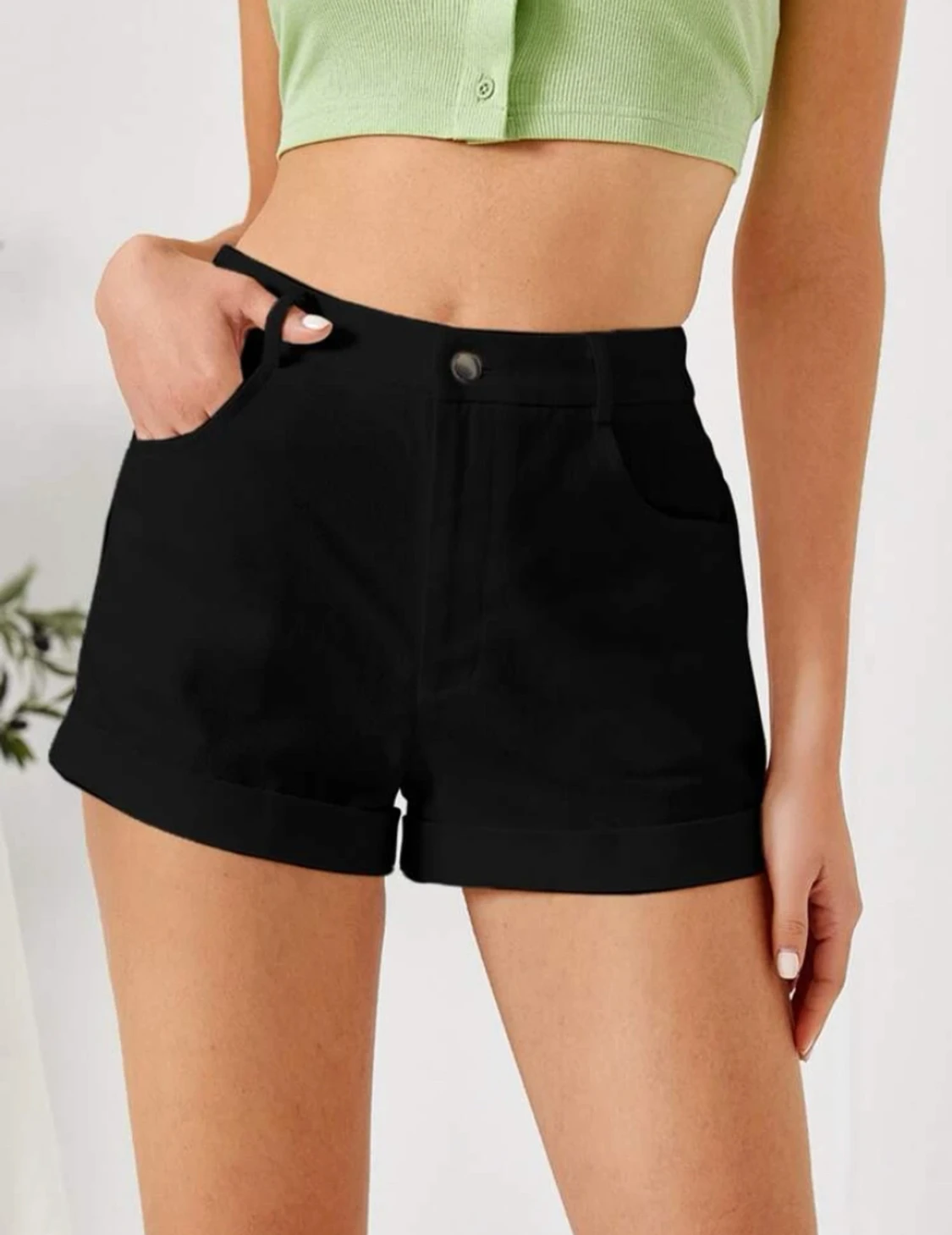 Svarta shorts