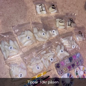 Tippar till naglar - Tippar i olika storlekar till att göra naglar.