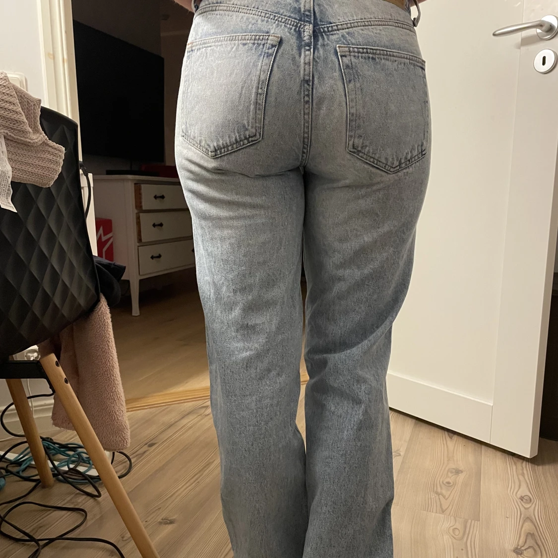 Lågmidjade straight jeans