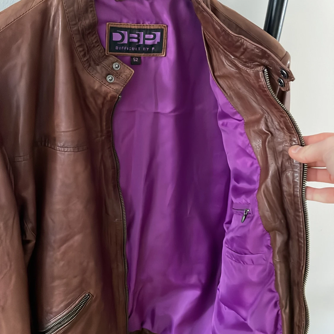 Patrick Ekwalls DBP kalvskinn läderjacka  - 91