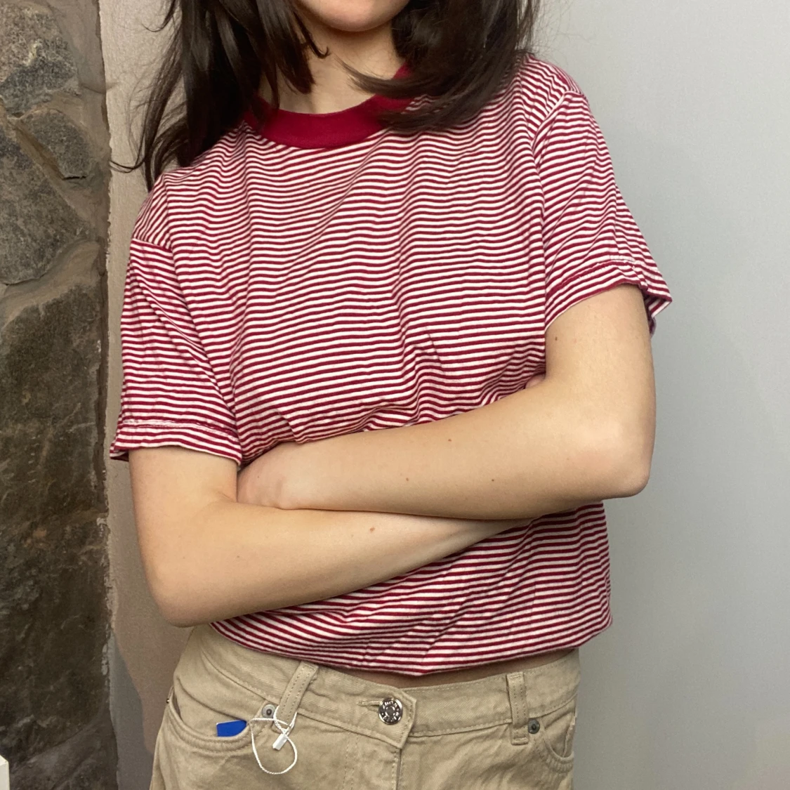 Vintage randig t-shirt  - 90