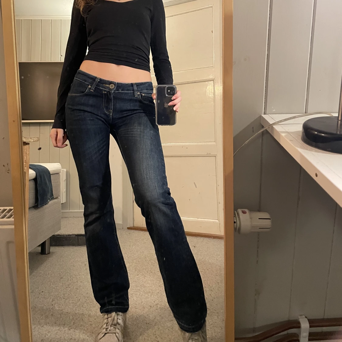 Lågmidjade jeans