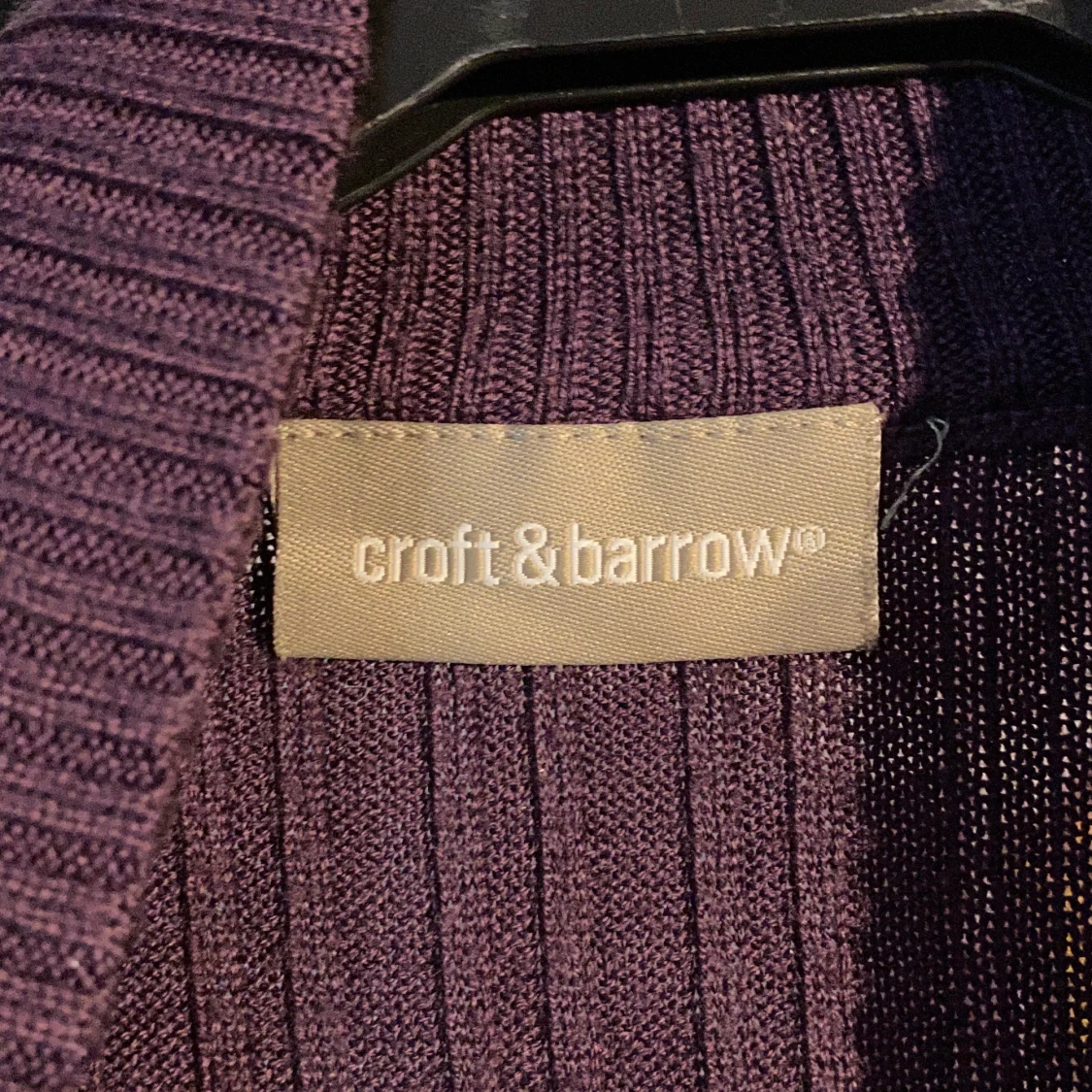 Croppad ribbad polo - 90