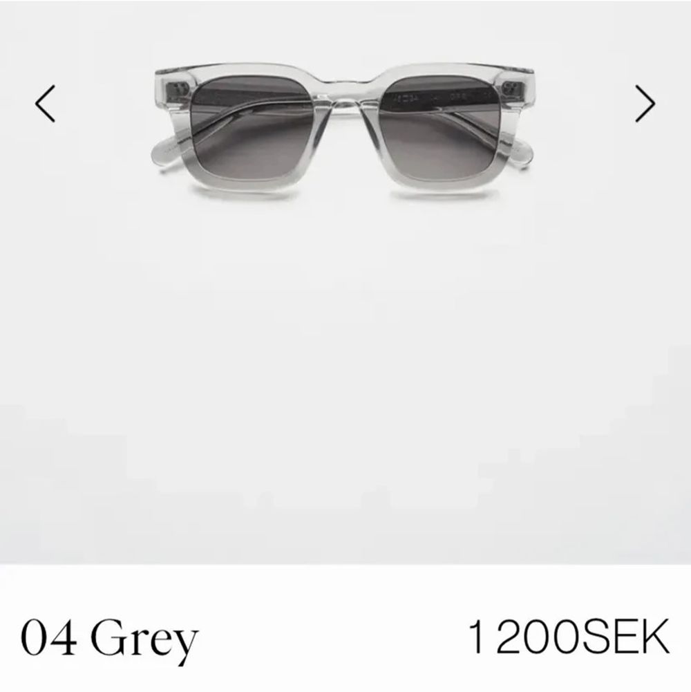 Ett par riktigt snygga och eftertraktade solgalsögon från chimi, (modellen är 04 grey). Skriv för ytterligare frågor osv. Accessoarer.