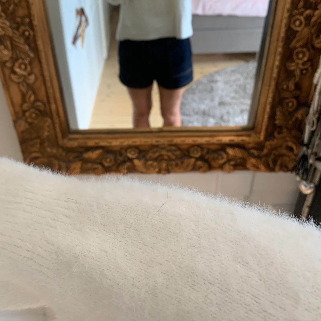 vit stickad tröja hm  - 90