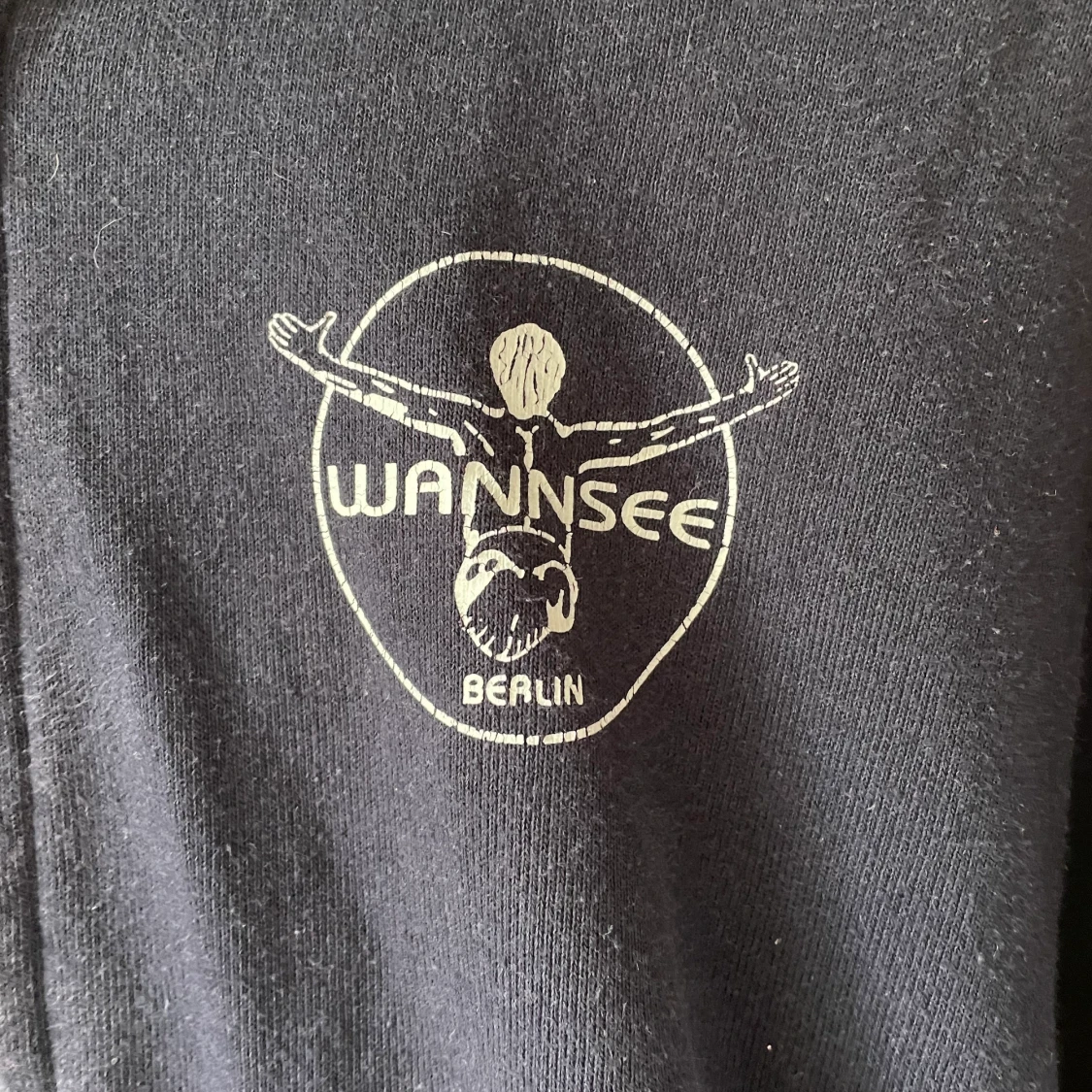 Blå zip-up hoodie - 91