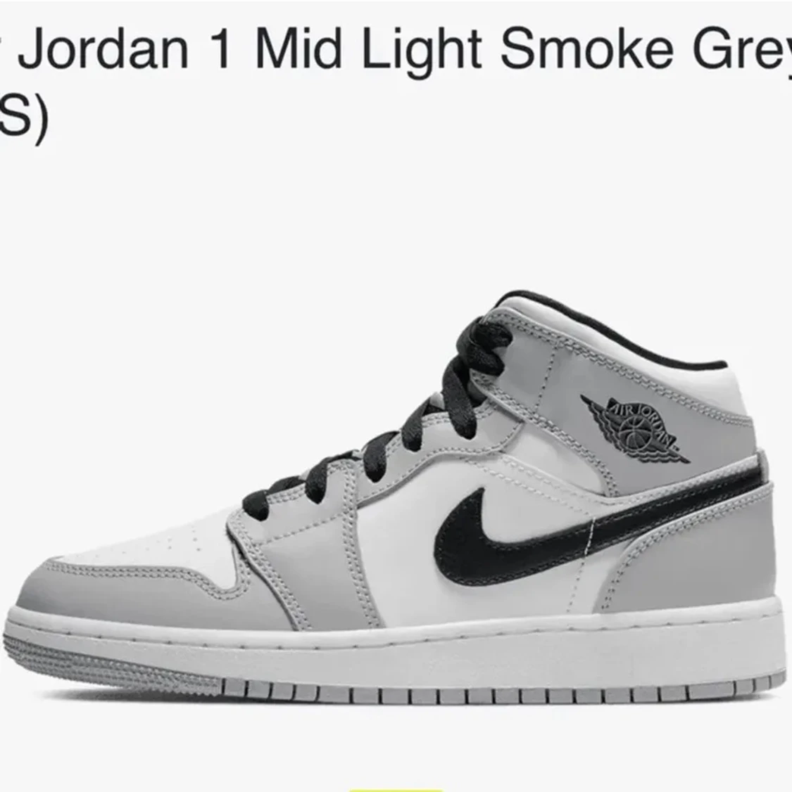 Jordan 1 mid light smoke grey