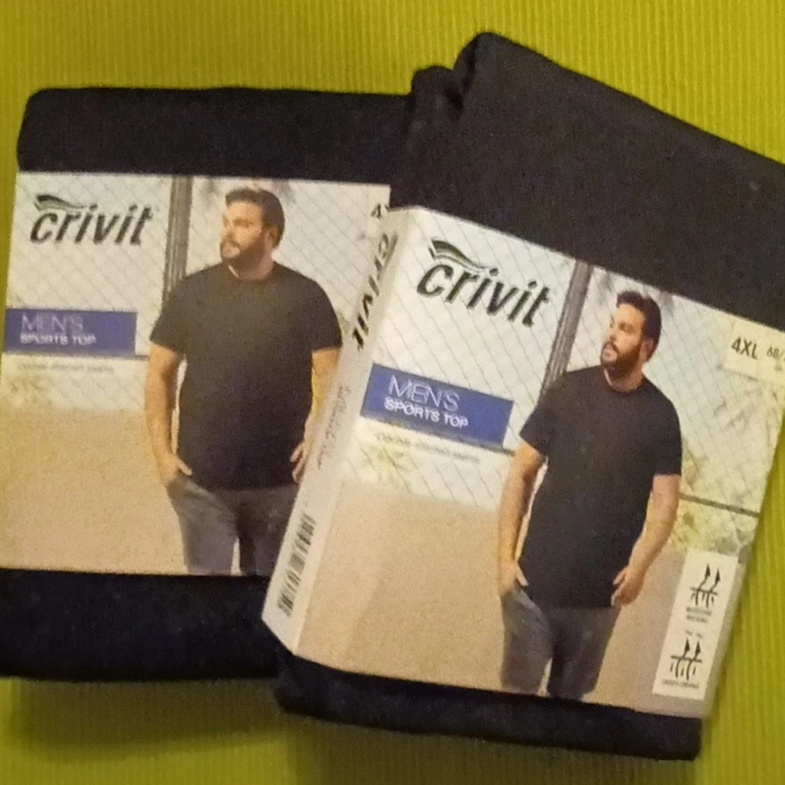 Ny!!! CRIVIT mens sport top. 2st. 4XL