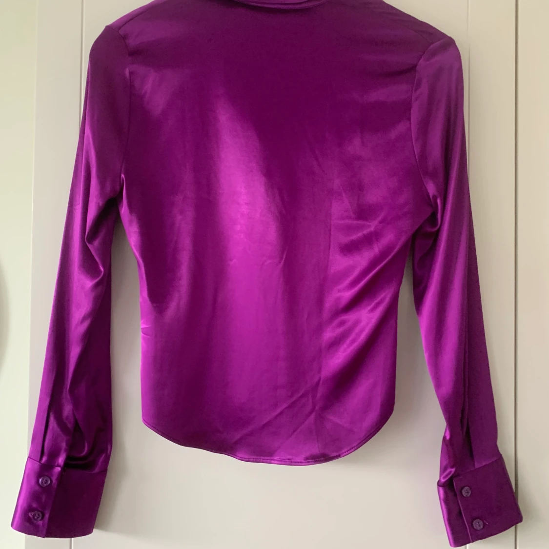 Lila zara satin skjorta - 91