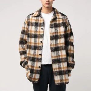 CMMN SWDN oversized Fleece Shirt jacket - Rutig skjortjacka i ull från CMMN SWDN i perfekt skick. Nypris ca 5000kr